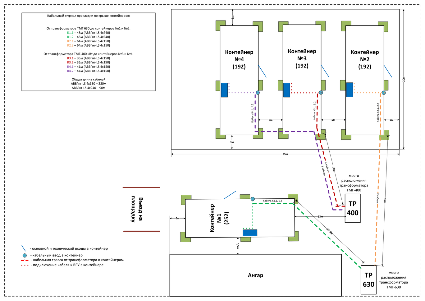 Preview of Visio-Схема_проектируемой_площадки_4 контейнера.vsdx.pdf